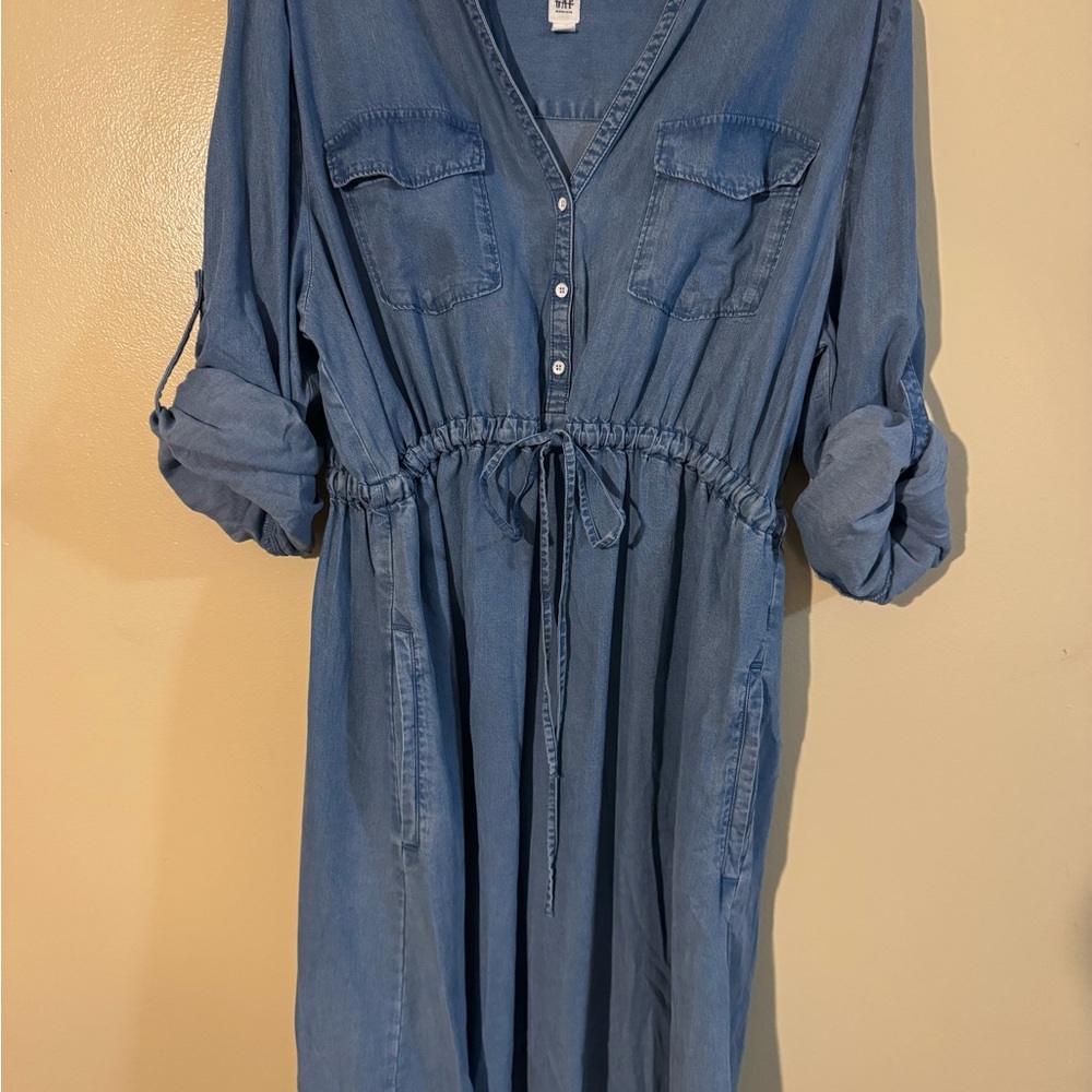 New Denim Long or Cuff Sleeves Maternity or Casual Dress